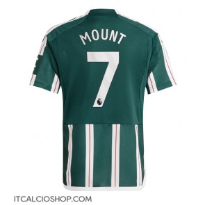 Manchester United Mason Mount #7 Seconda Maglia 2023-24 Manica Corta